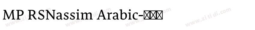 MP RSNassim Arabic字体转换 MP RSNassim Arabic字体转换
